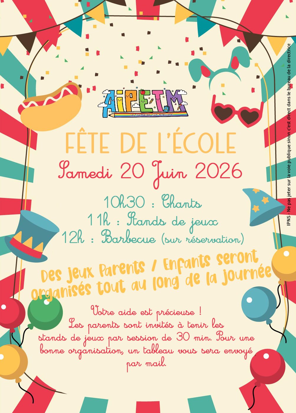 Fête de l’école 2026